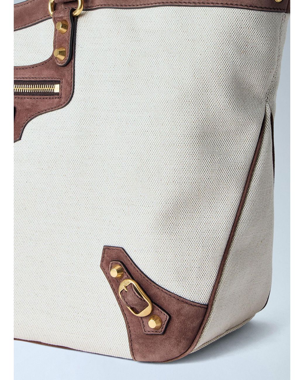 Balenciaga White Le City Beach Tote Bag Medium