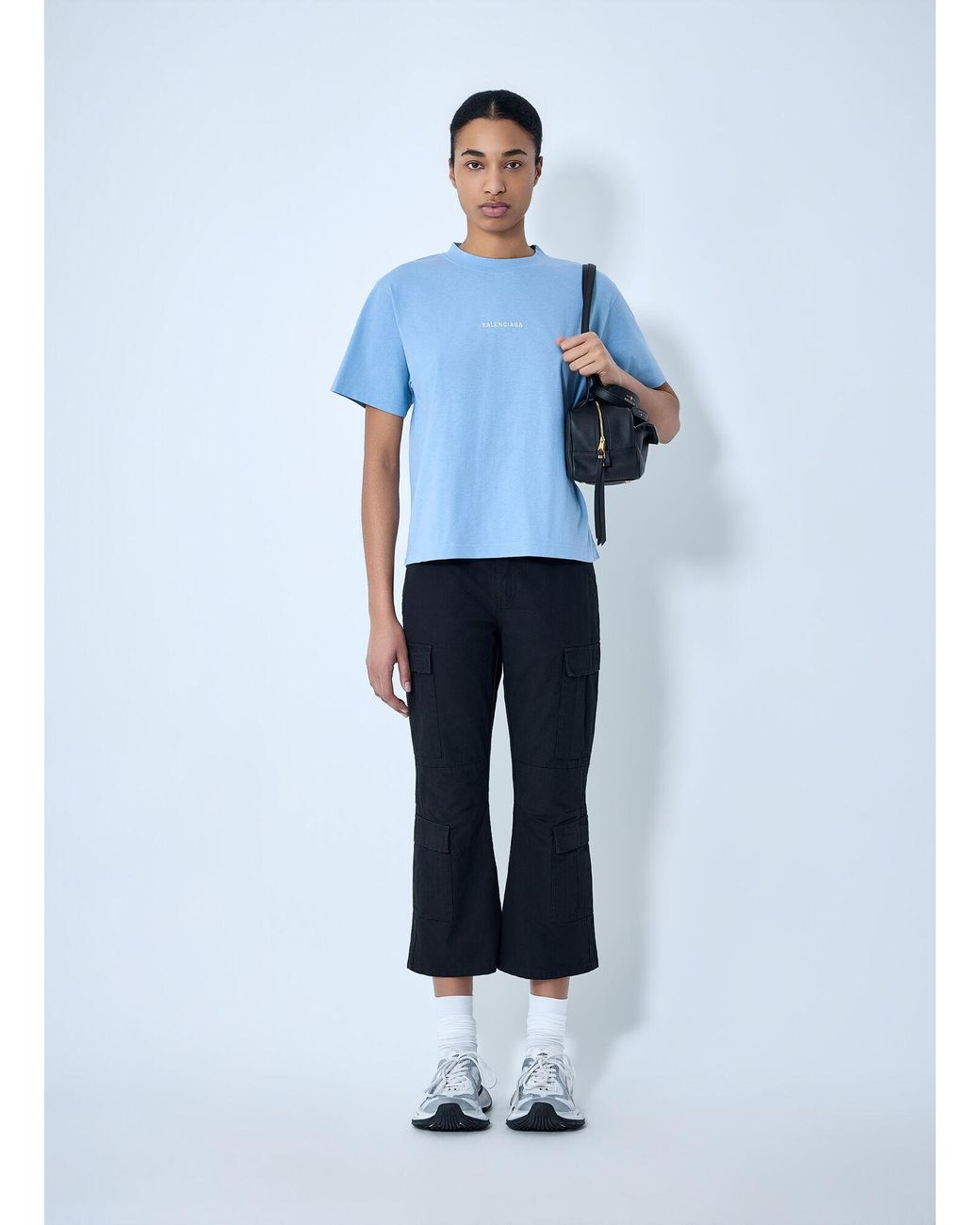 Balenciaga Blue Capri Cargo Pants