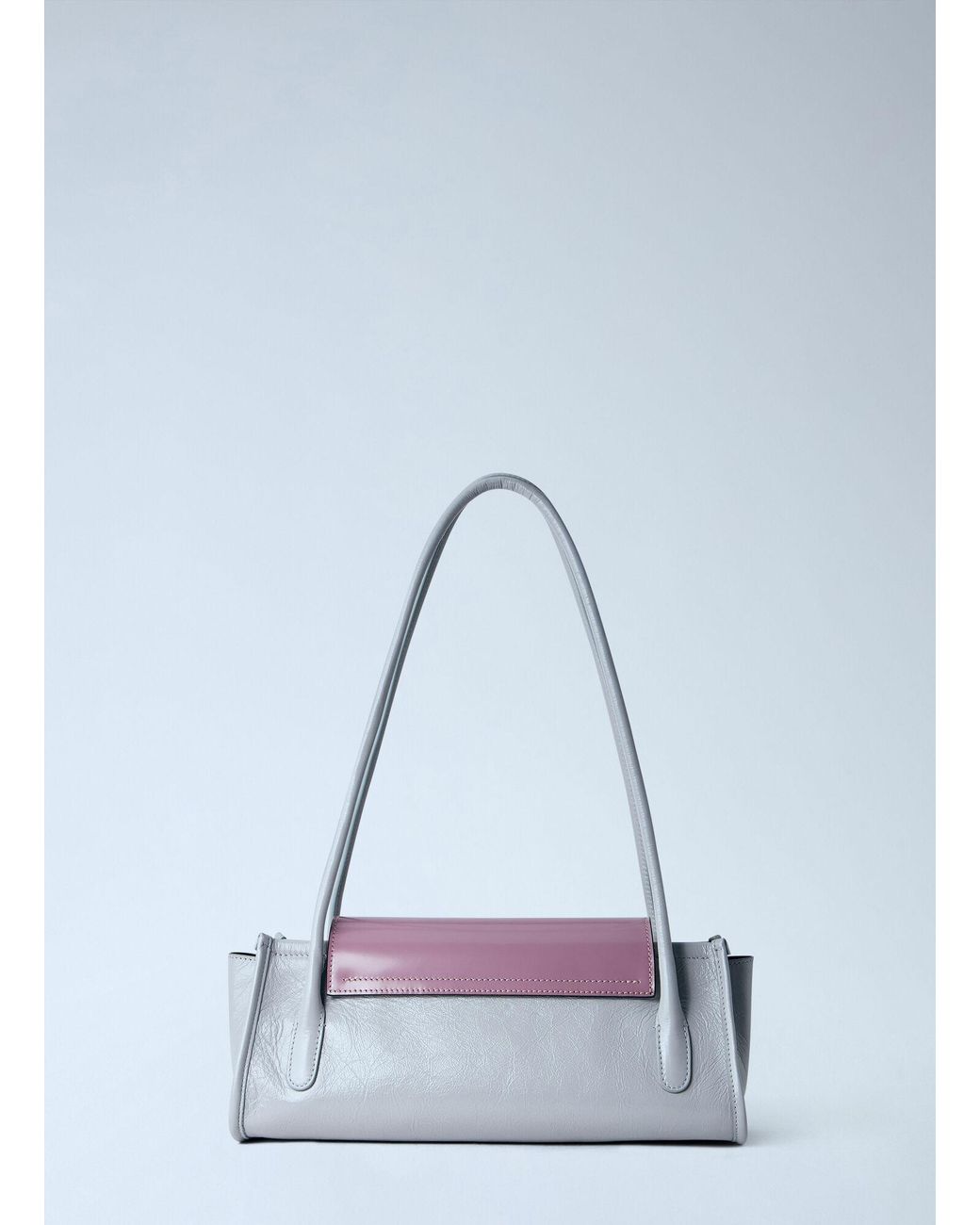 Marni White Trunkette Leather Shoulder Bag