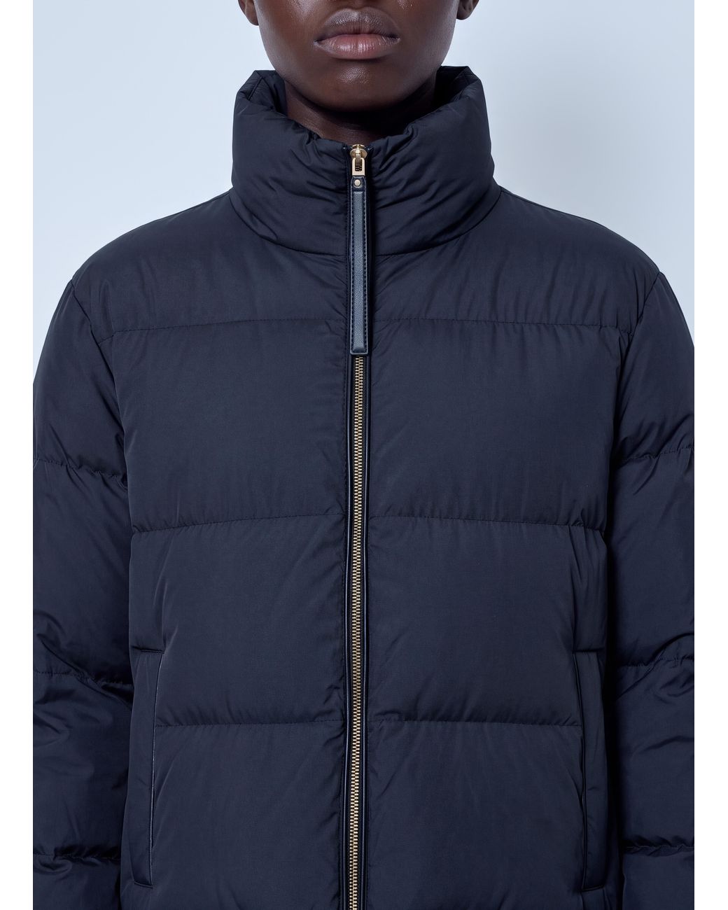 Moncler Blue Vivantesse Short Down Jacket