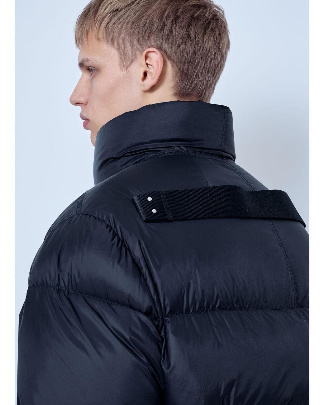 Rick Owens Blue Turtle Down Jacket for men