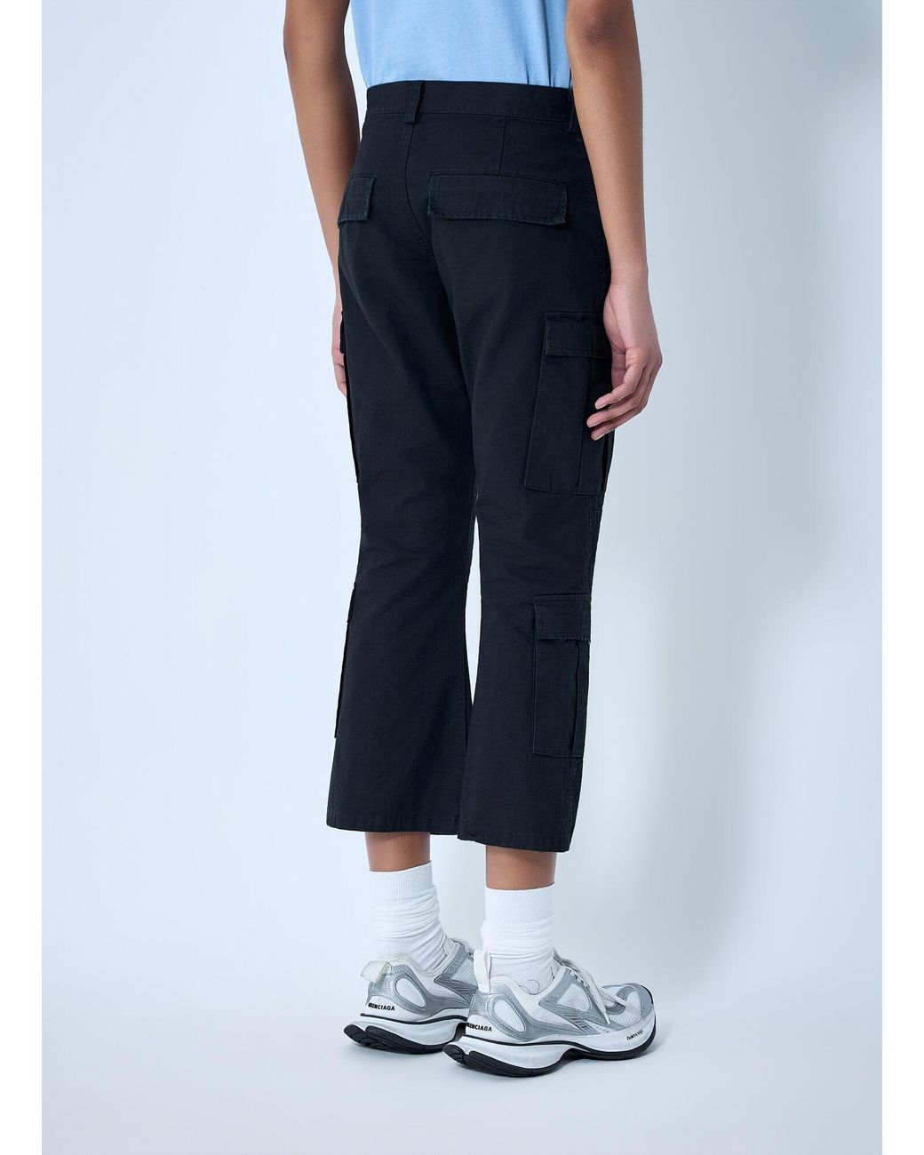 Balenciaga Blue Capri Cargo Pants