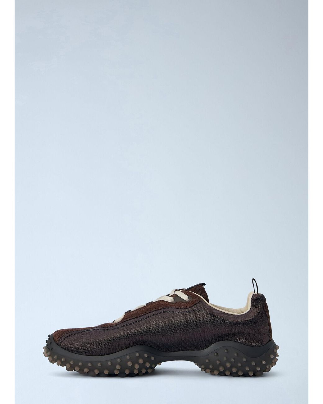 Miu Miu Black Bubble Technical Fabric And Suede Sneakers