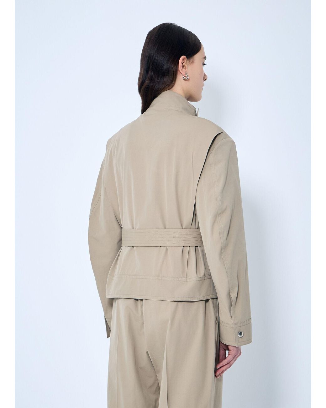 Bottega Veneta Natural Compact Cotton Blouson