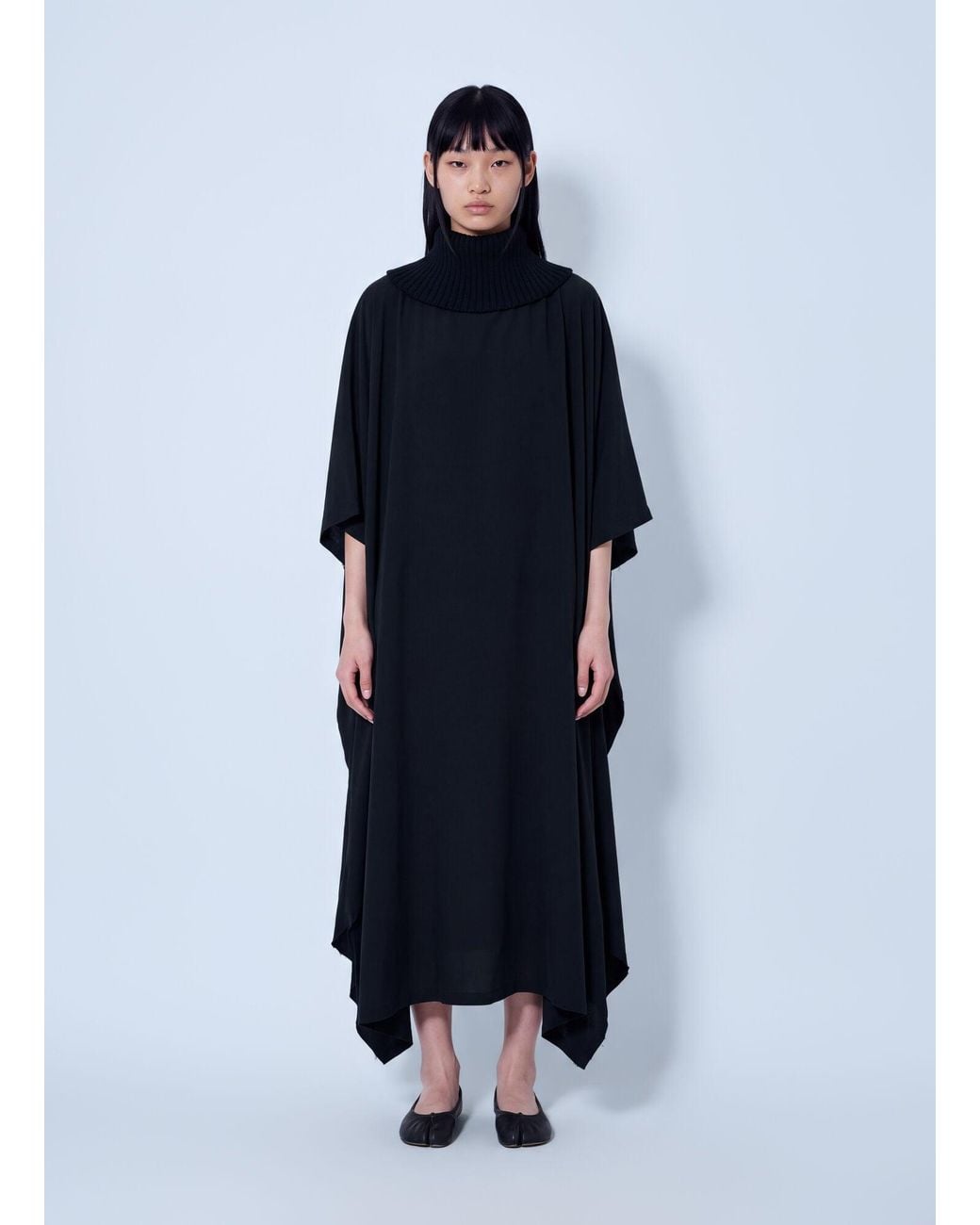 Yohji Yamamoto Blue Knit Combi Kimono Coat
