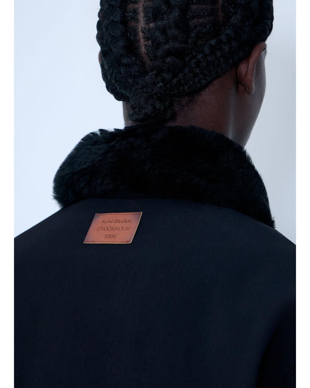 Acne Blue Logo Patch Jacket for men