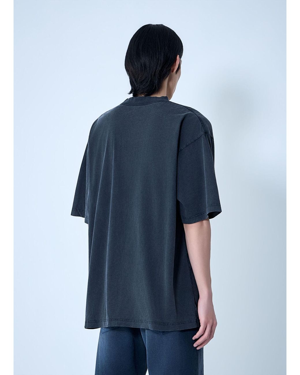 Balenciaga Blue Medium Fit T-Shirt for men