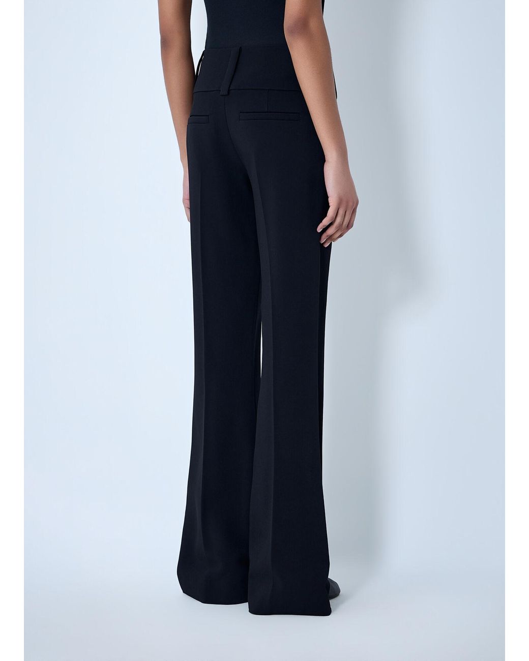 Sportmax Blue High-Waisted Flared Trousers
