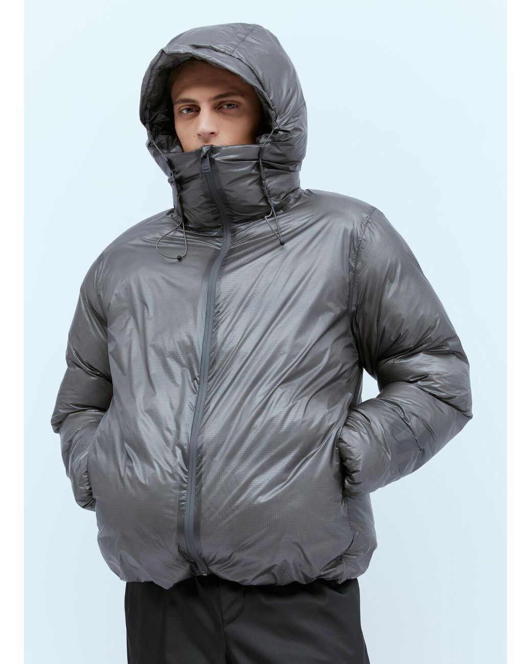 Rains Kevo hooded puffer coat - Blue