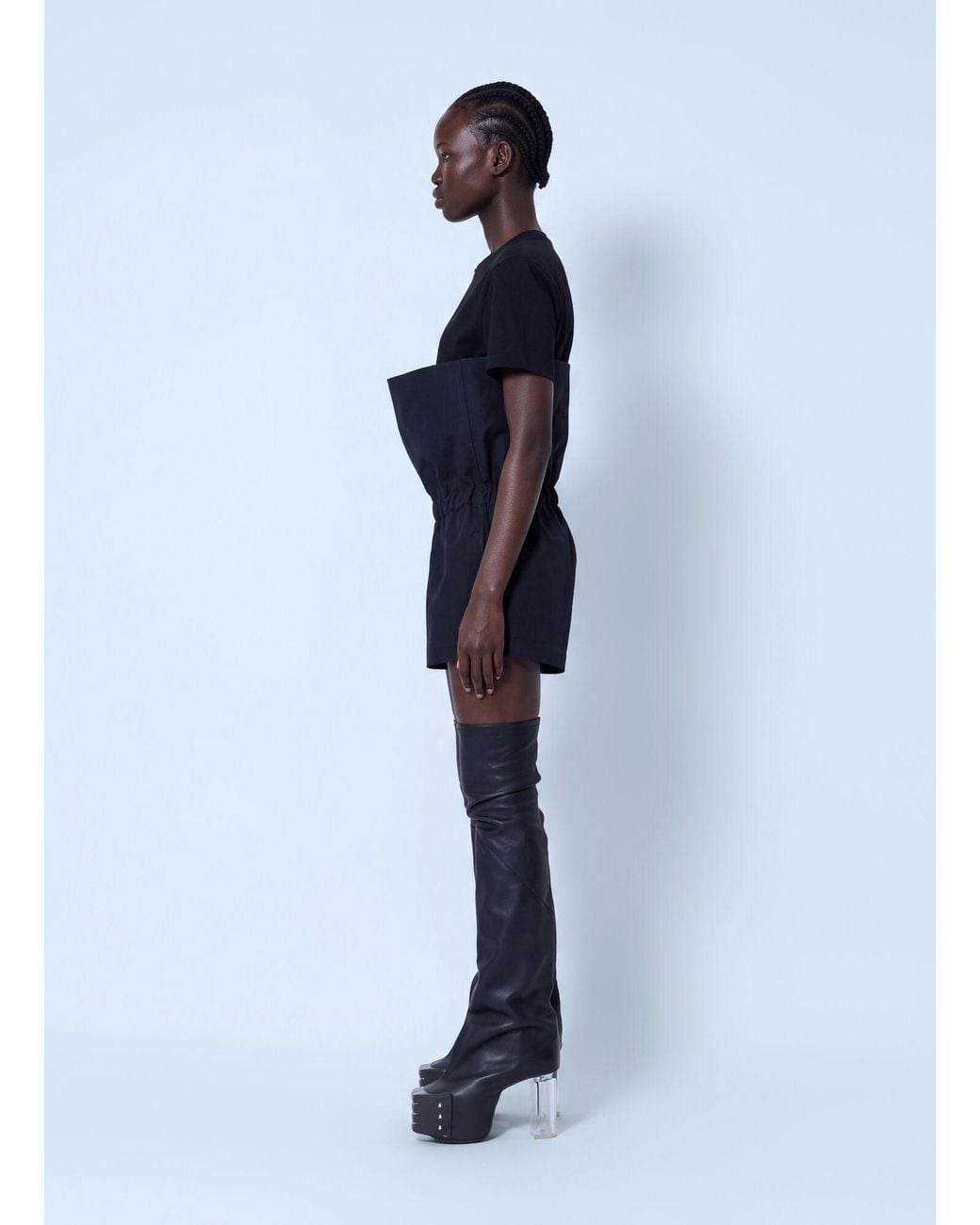 Rick Owens Blue Crater Shorts