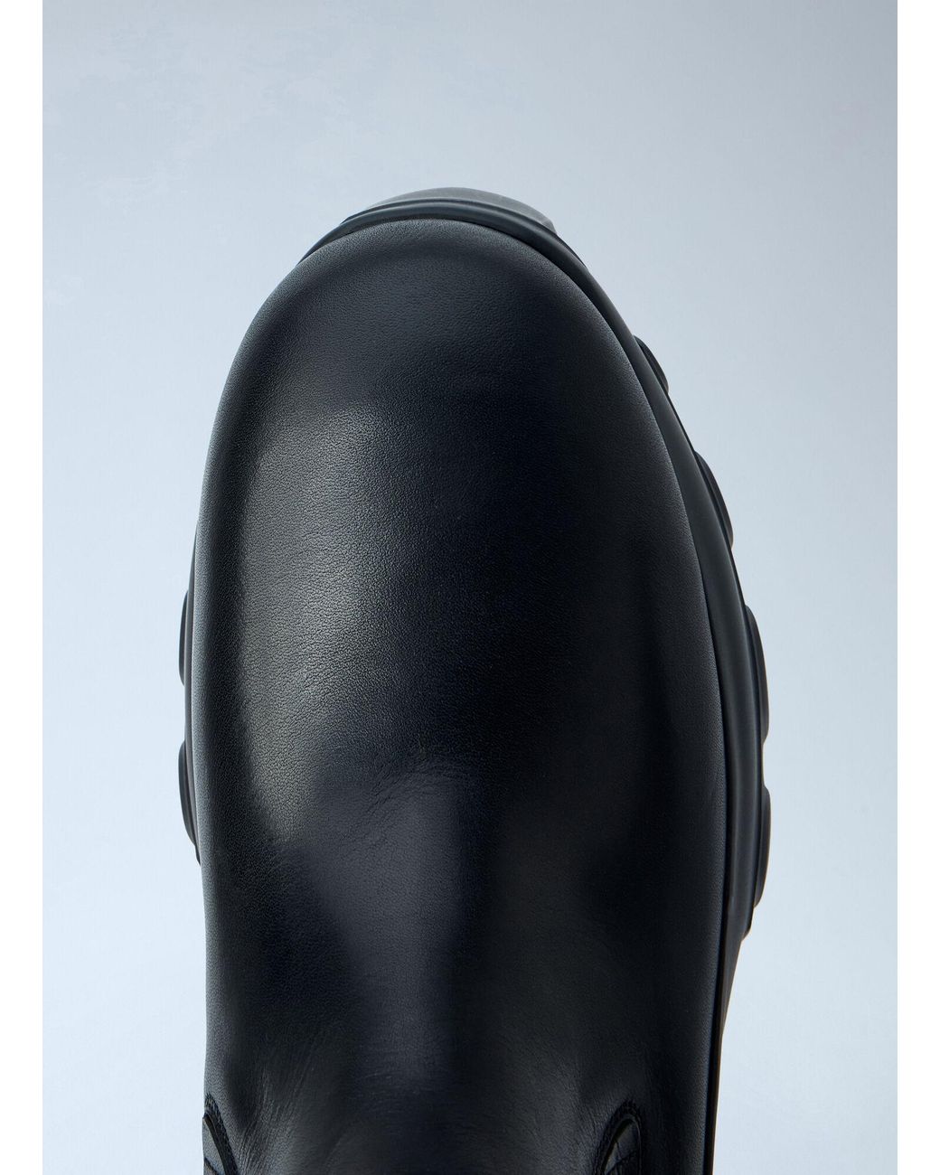 Rick Owens Blue Beatle Mega Tractor Boots for men
