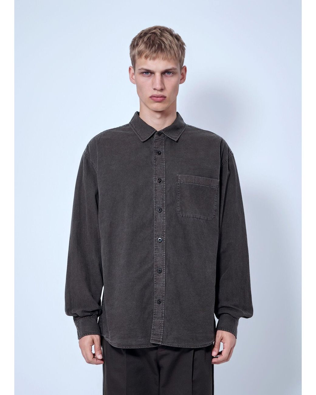 The Row Gray Sadel Shirt for men
