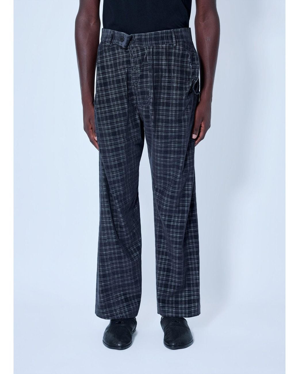 Vivienne Westwood Blue Straight Drunken Trousers for men