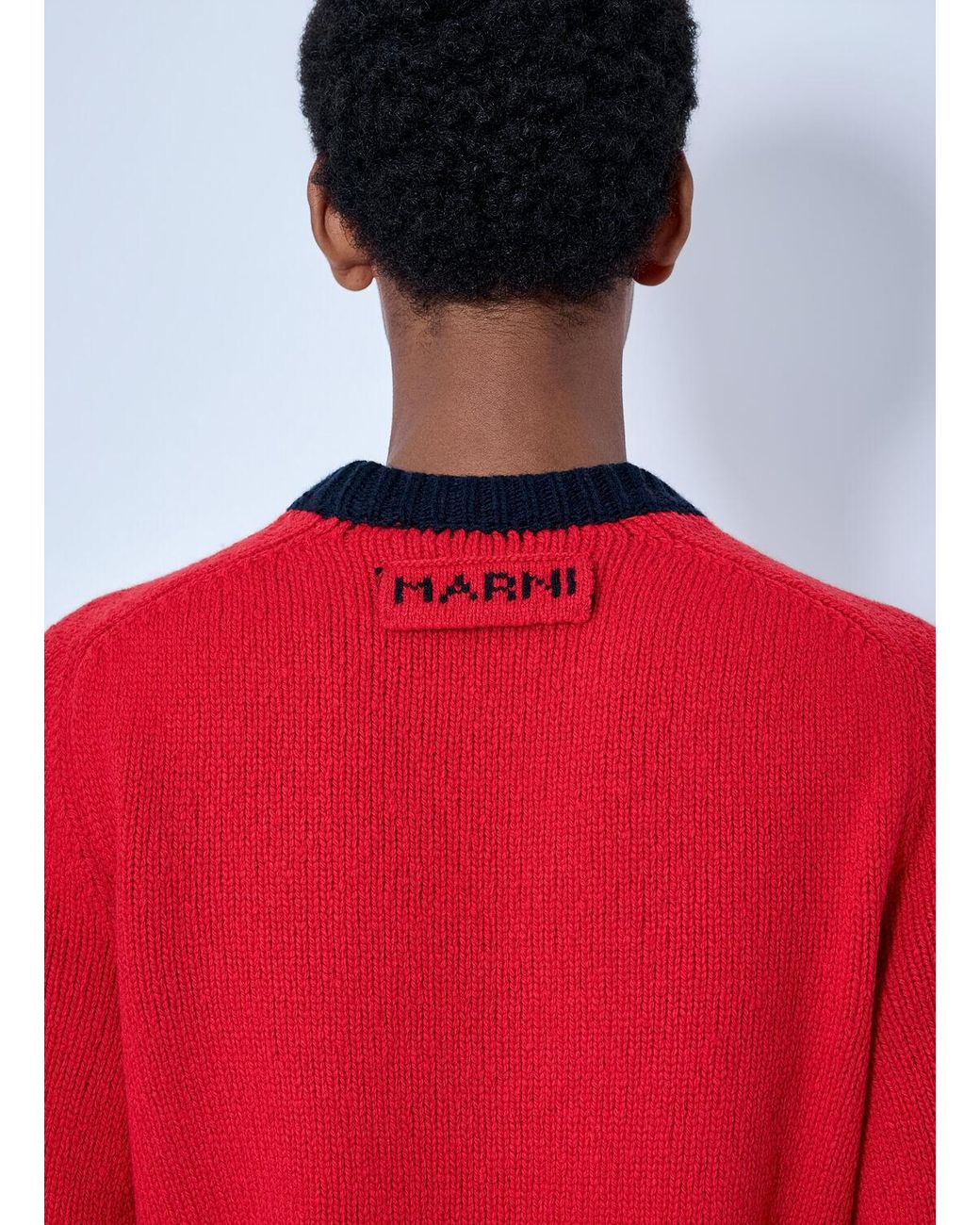 Marni Red Roundneck Sweater for men