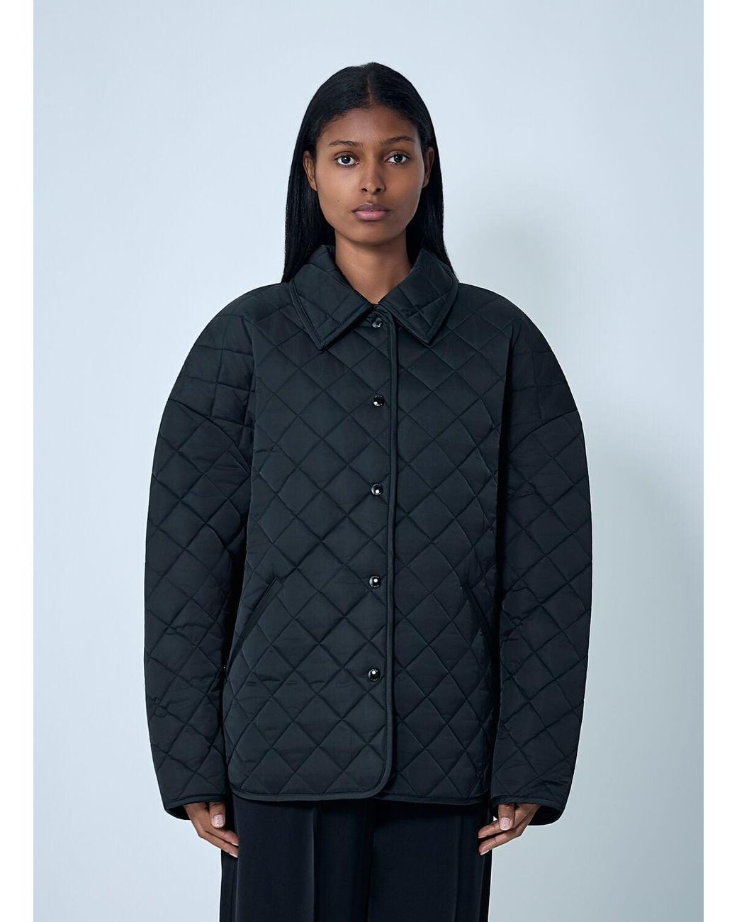 Totême Blue Quilted Jacket