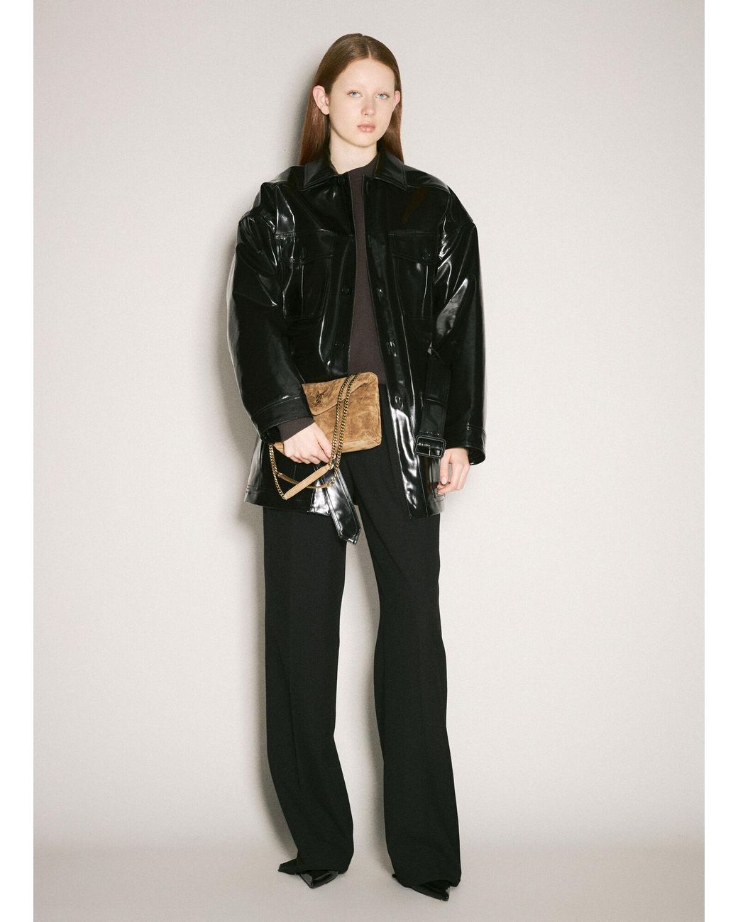 Saint Laurent Black Saharienne Jacket