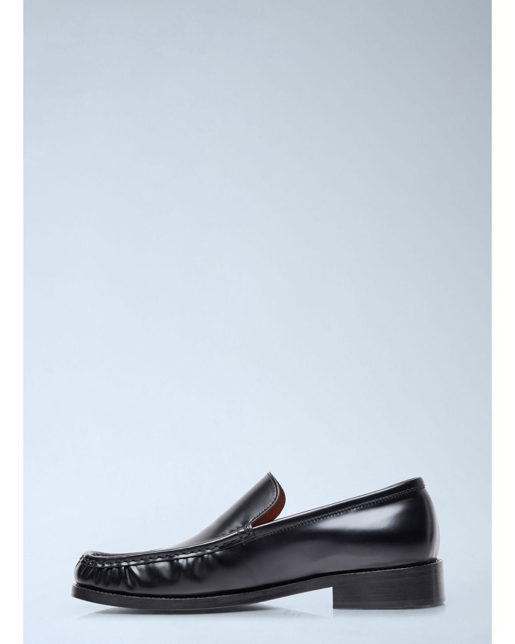 Acne White Leather Loafers for men