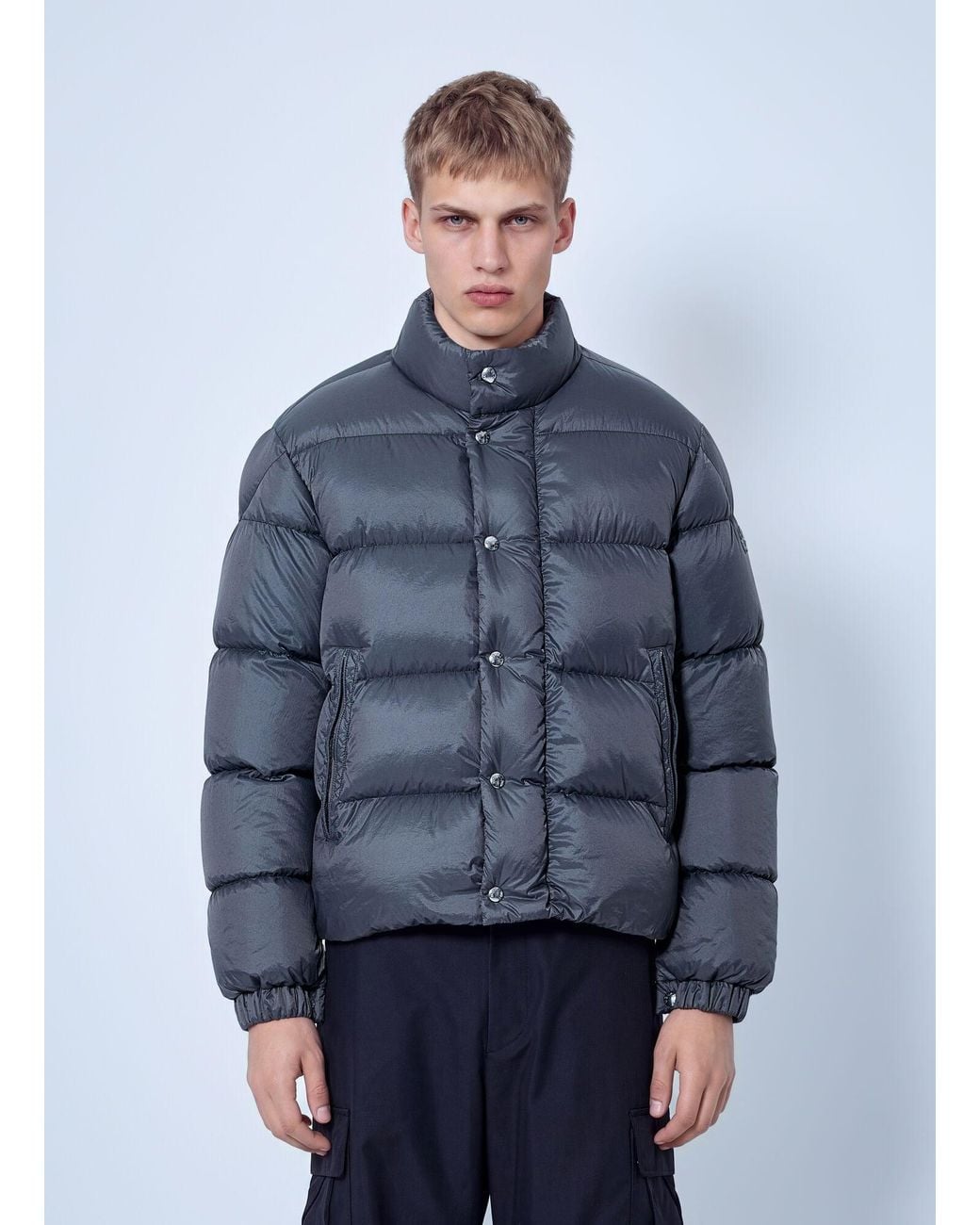 Moncler Blue Pesio Down Jacket for men