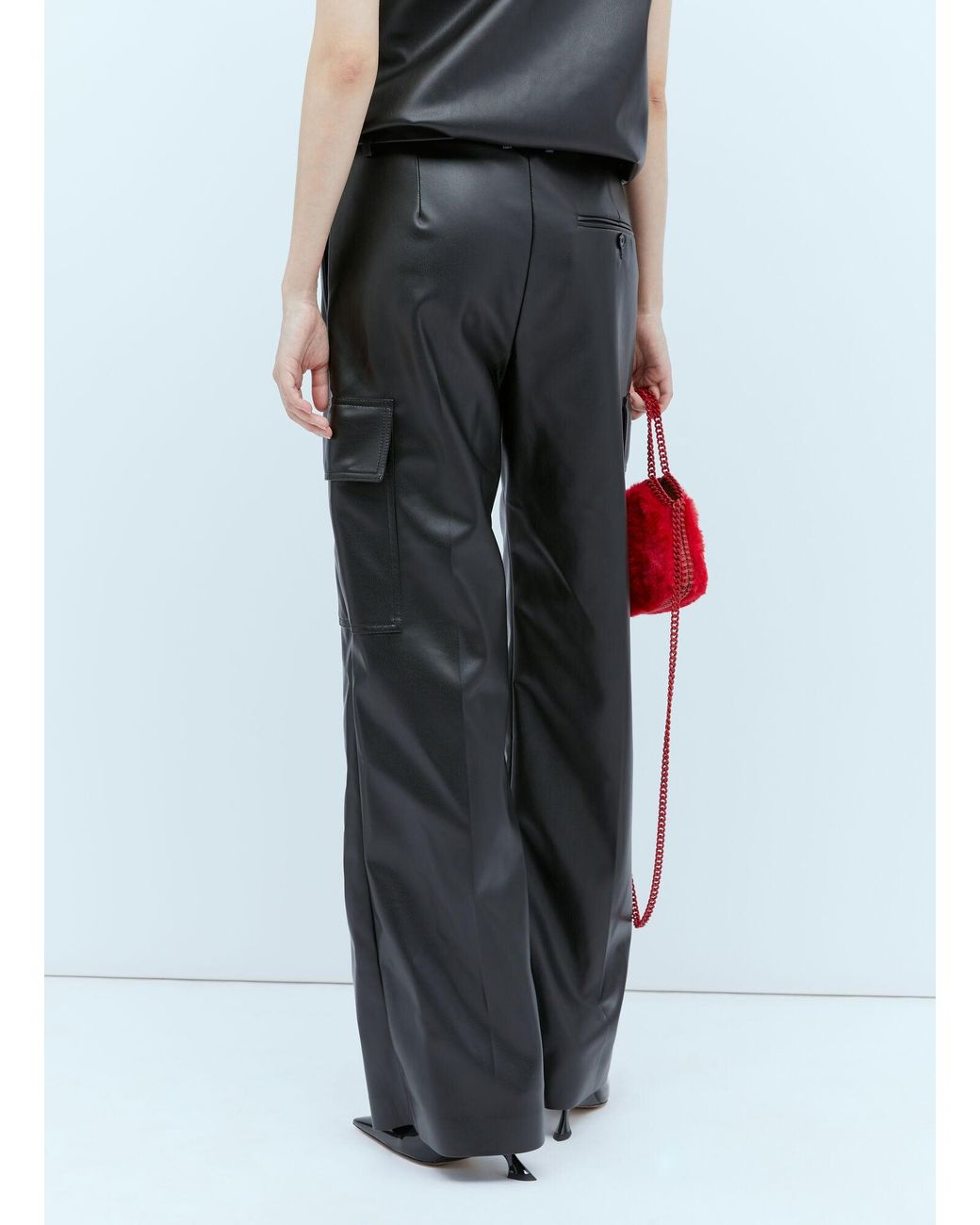 Stella McCartney Multicolor Cargo Vegan Leather Pants