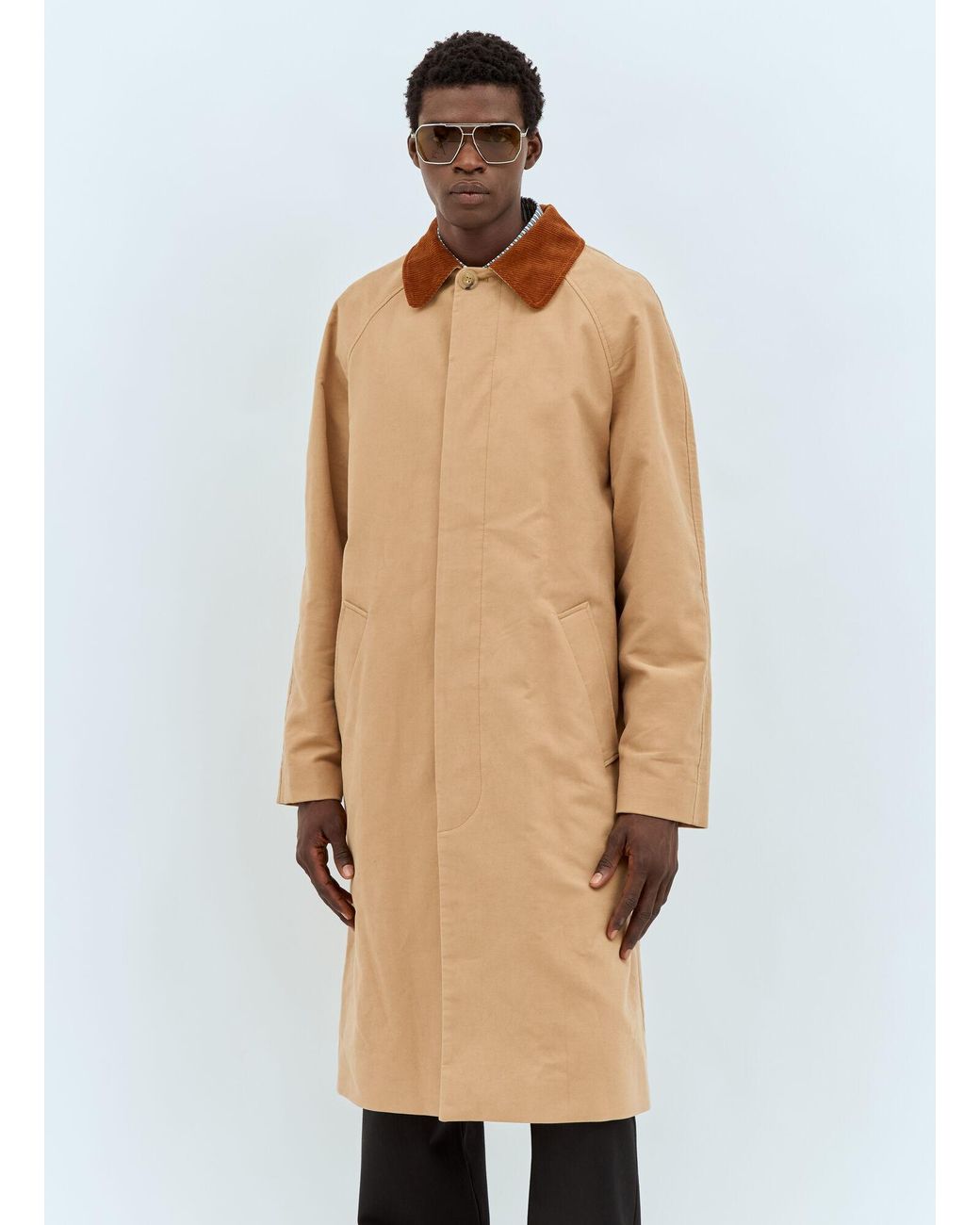 A.P.C. Gaspard Mac Coat in Natural for Men | Lyst UK