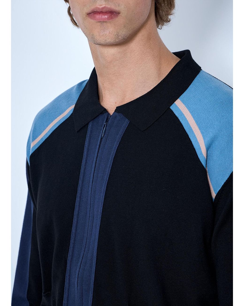 Kiko Kostadinov Blue Munno Knit Cardigan for men