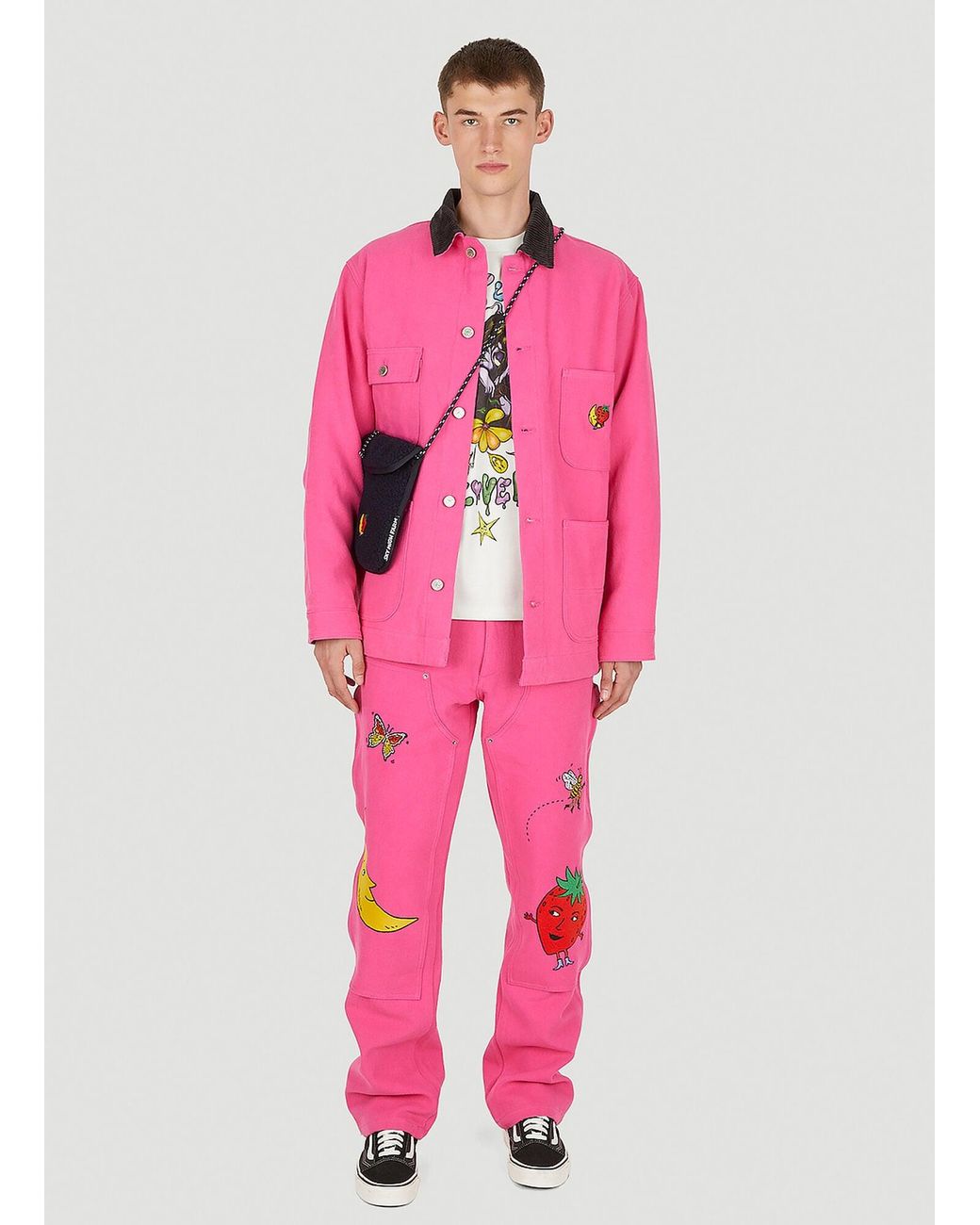 Sky High Farm Pink Workwear Canvas Chore Jacket