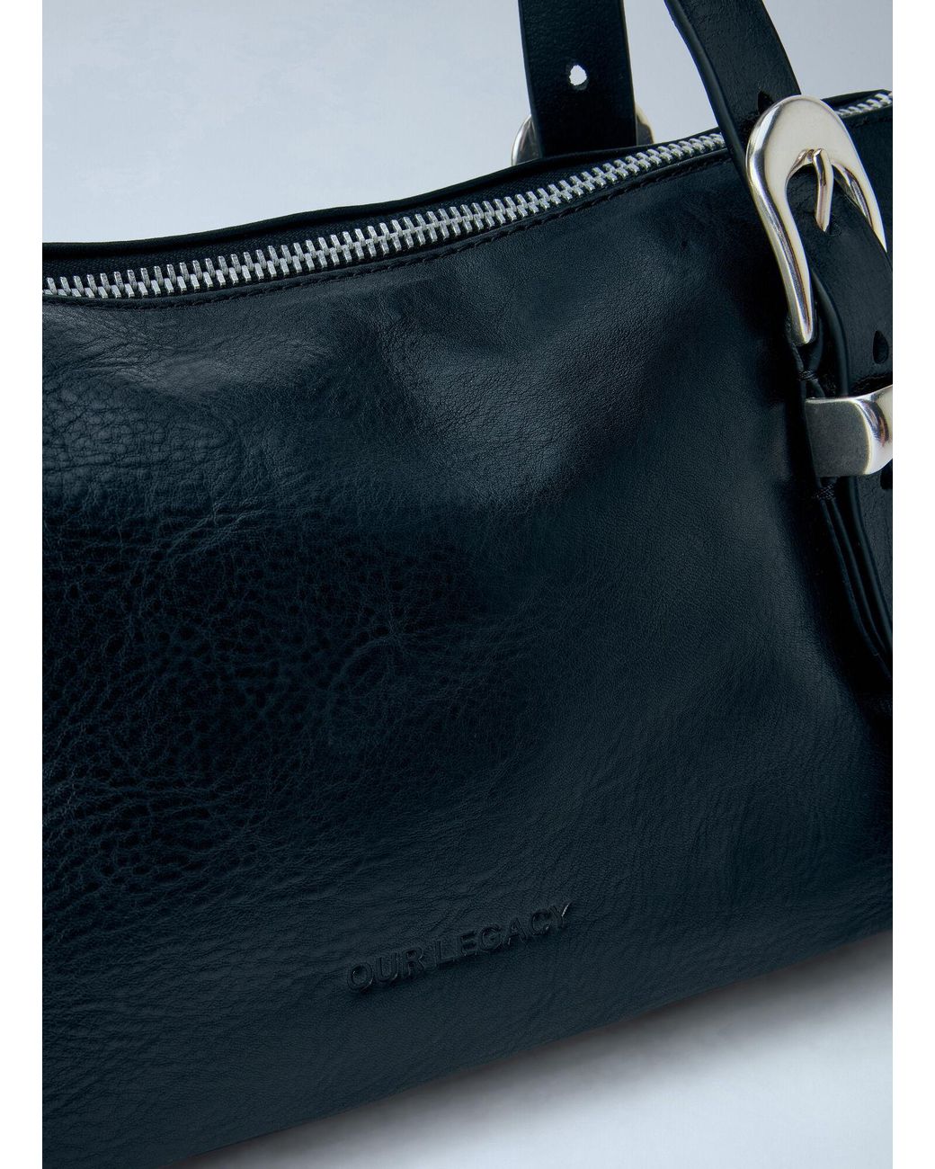 Our Legacy Blue 2 Cm Belt Shoulder Bag