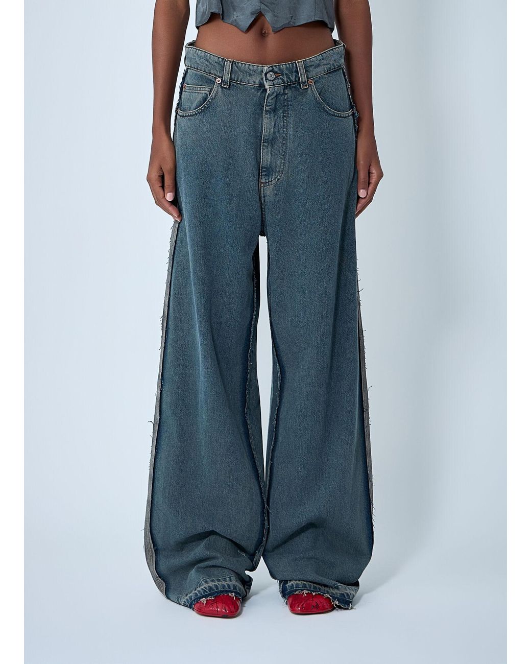 MM6 by Maison Margiela Blue Five-Pocket Jeans