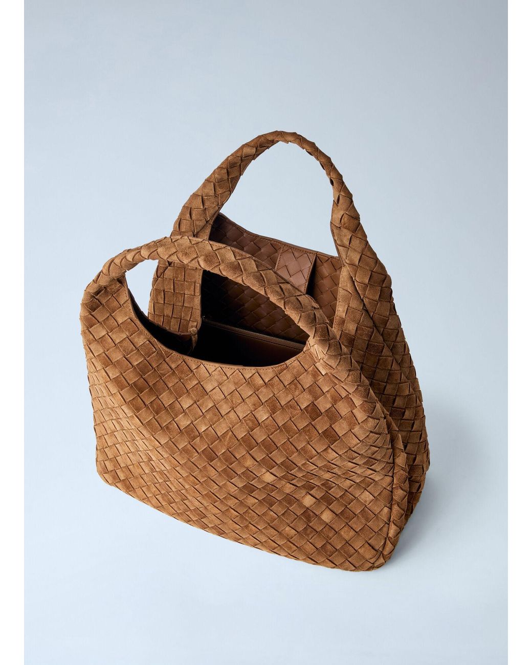 Bottega Veneta Brown Campana Large Shoulder Bag
