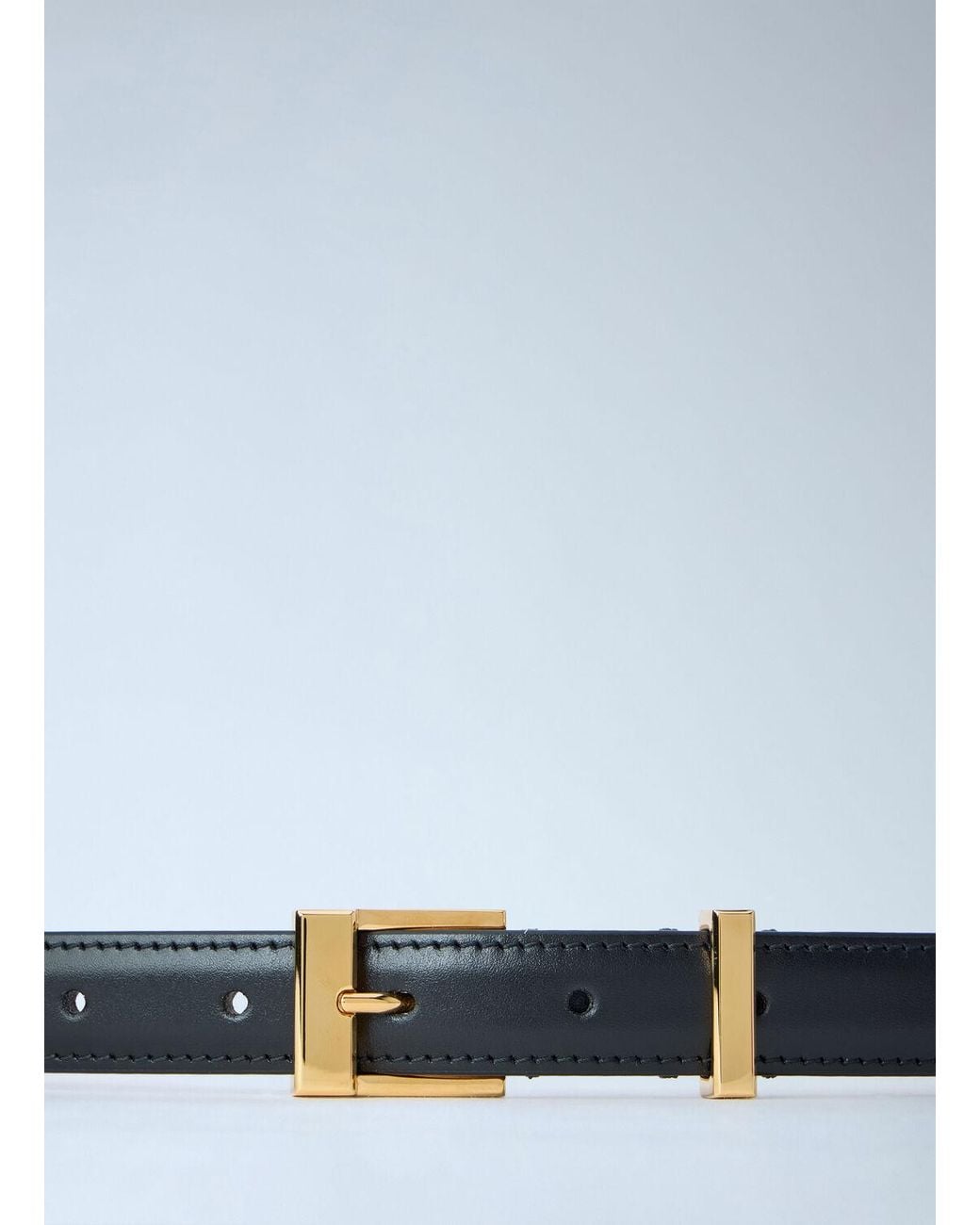 Khaite Blue Manhattan Leather Belt