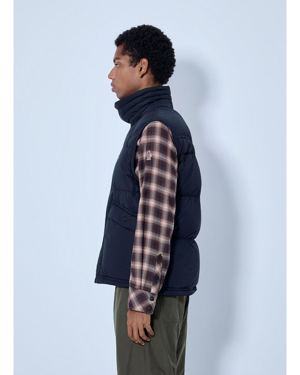 Moncler Blue Evans Down Vest for men