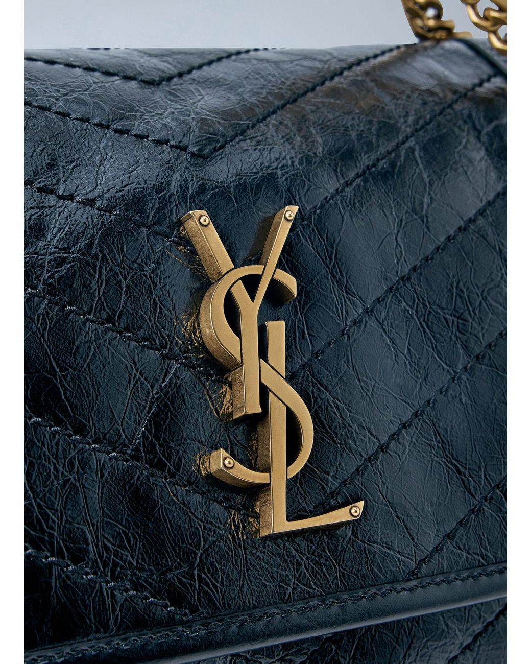 Saint Laurent Blue Niki Medium Vintage Shoulder Bag