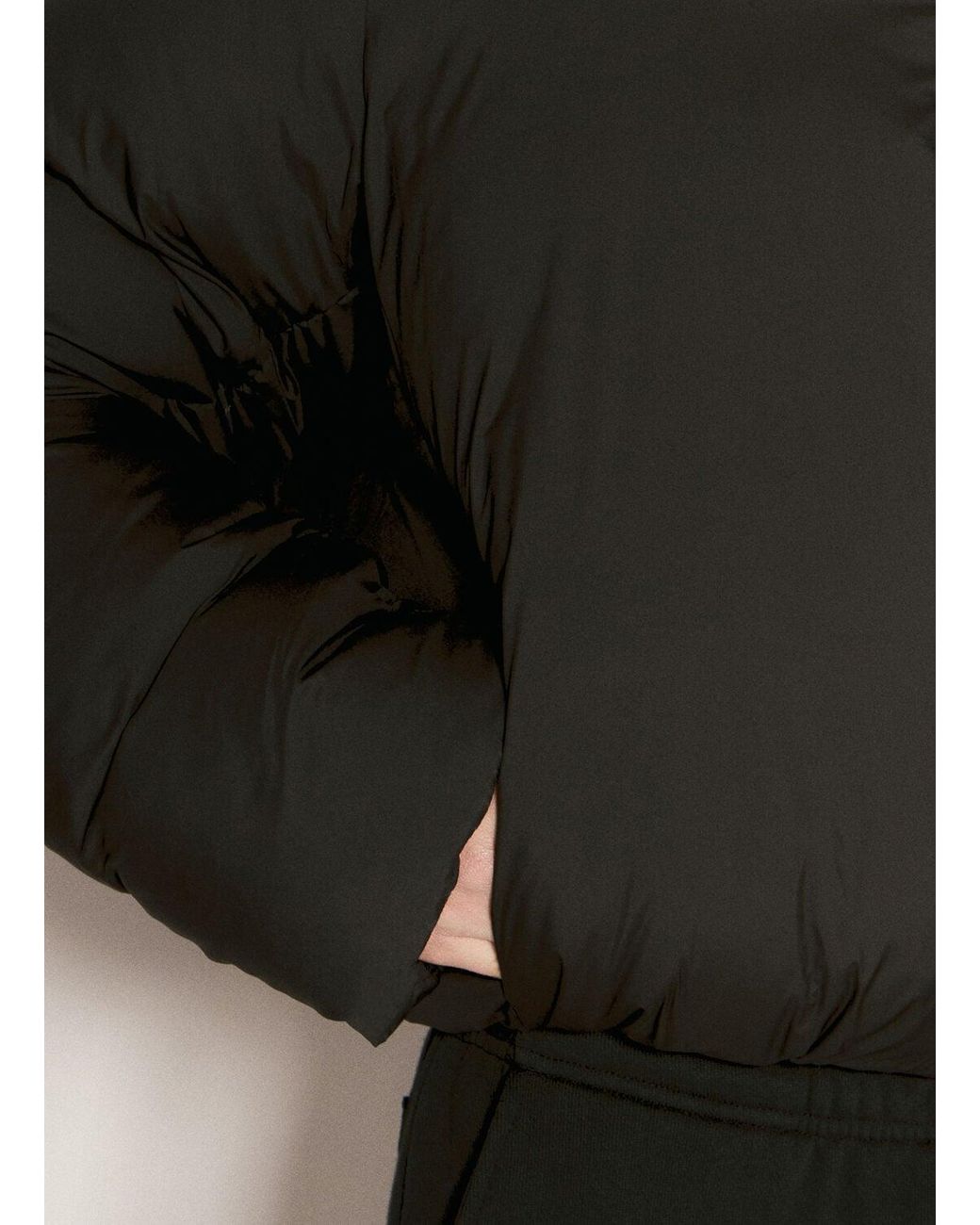 Entire studios Black Pillow Bomber Jacket for men