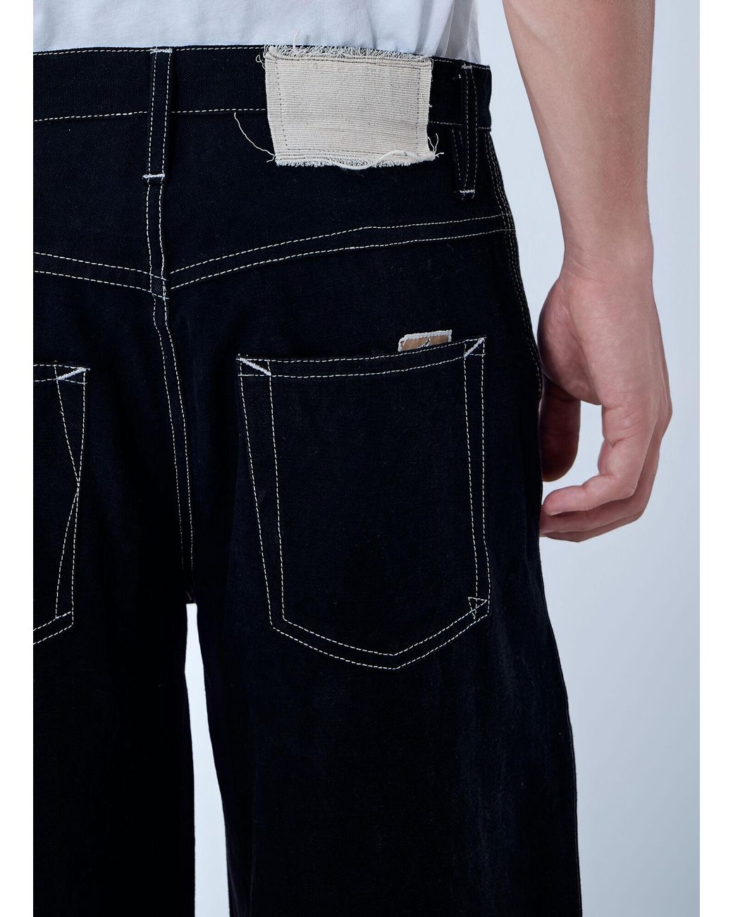 STORY mfg. Blue Wide-Leg Denim Trousers for men