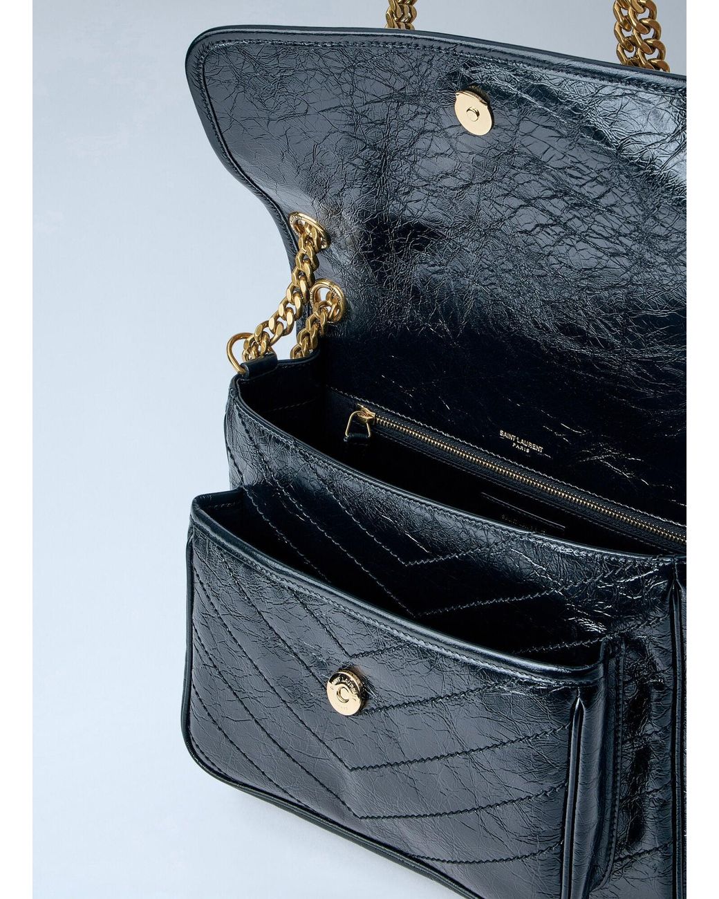 Saint Laurent Blue Niki Medium Vintage Shoulder Bag