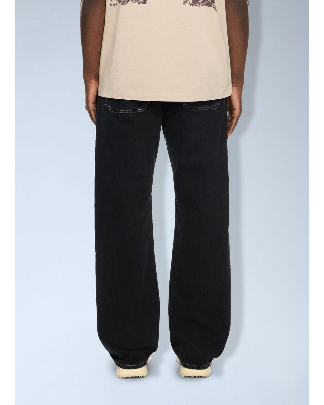 Off-White c/o Virgil Abloh Black Half Arrow Slim Relaxed Jeans for men
