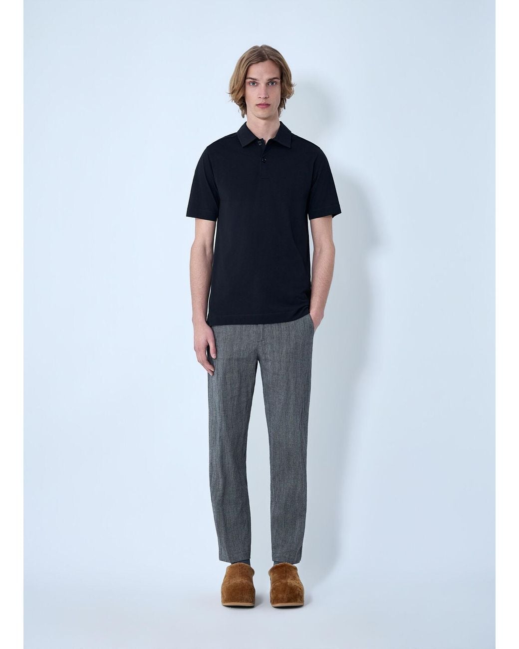 Dries Van Noten Blue Cotton Helder Polo for men