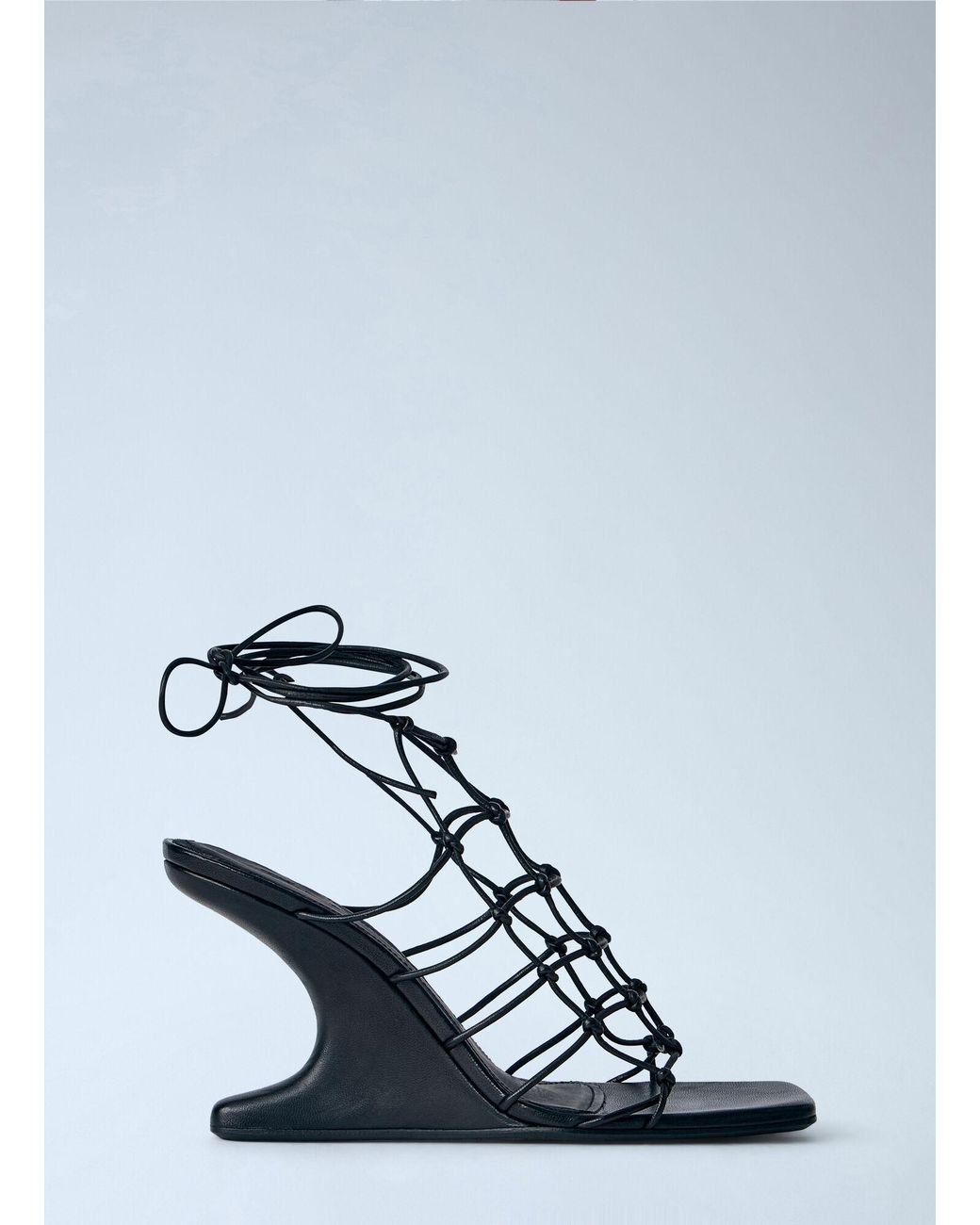 Rick Owens White Web Cantilever 8 Sandals