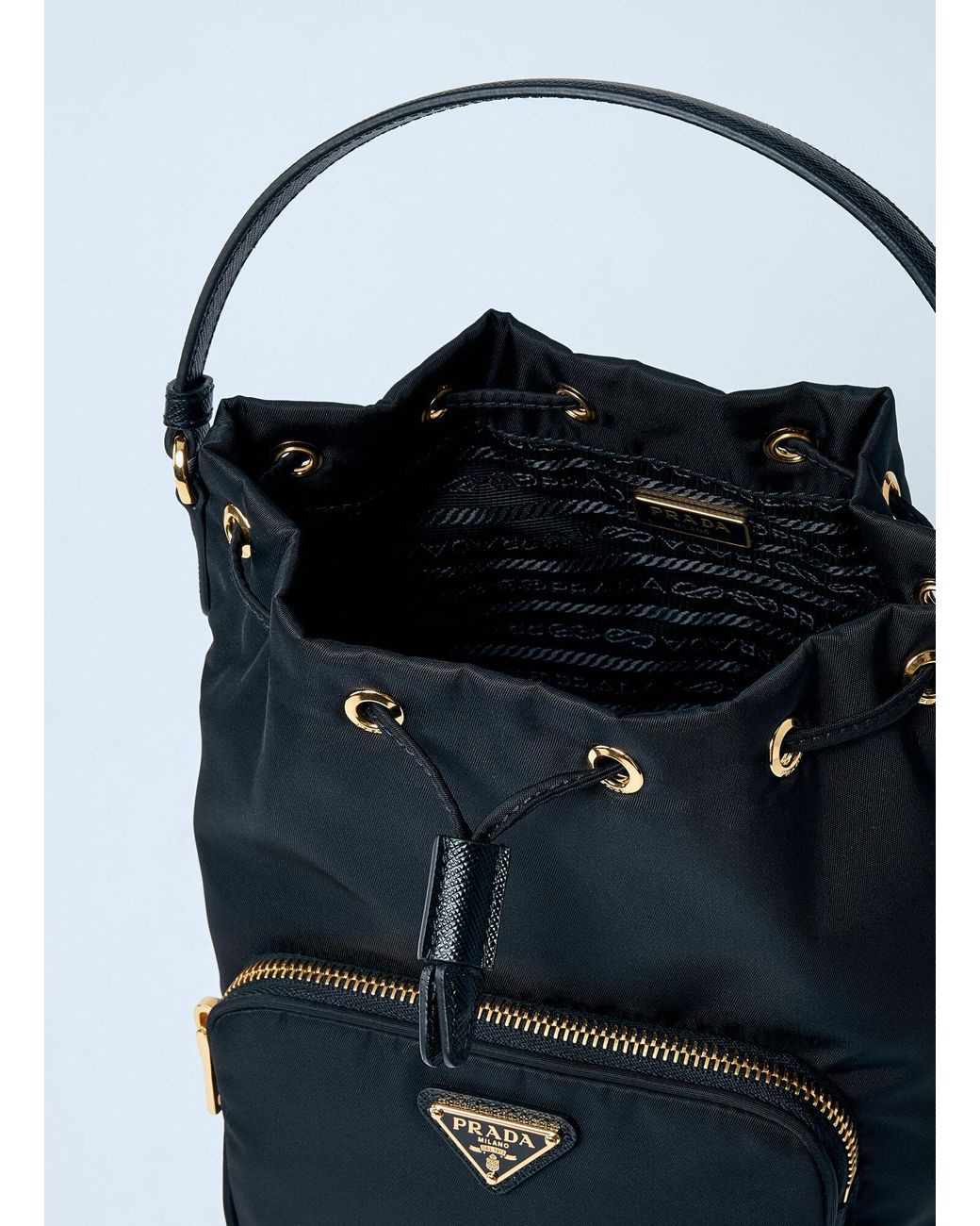 Prada Blue Re-Nylon Bucket Bag