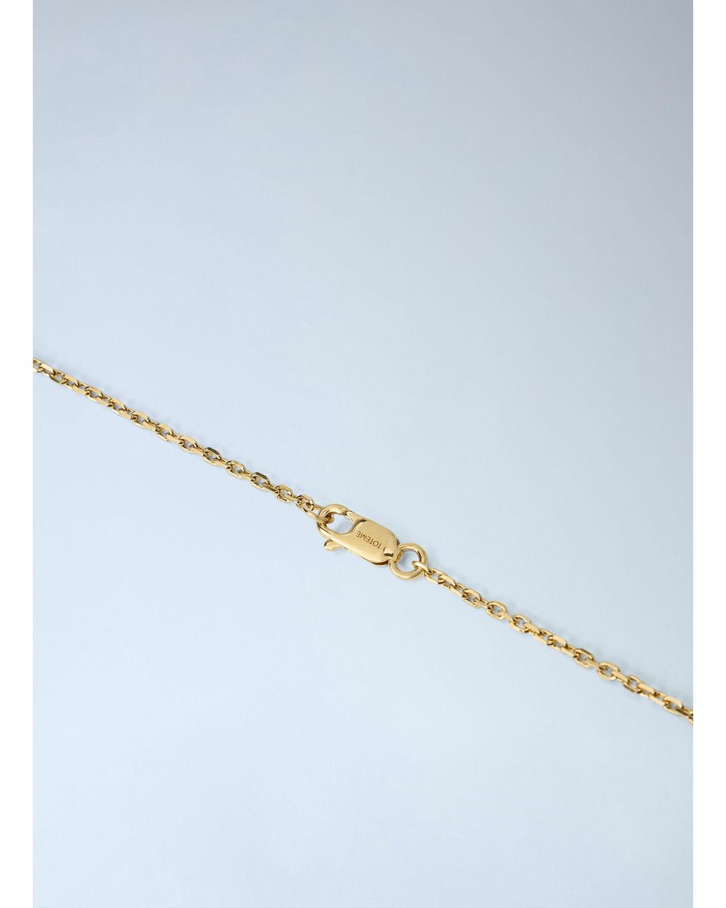 Totême Blue Large Onyx Drop Necklace