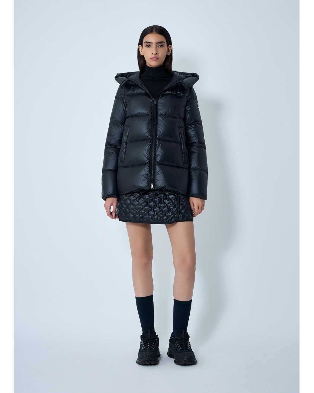 Moncler Blue Serittes Short Parka
