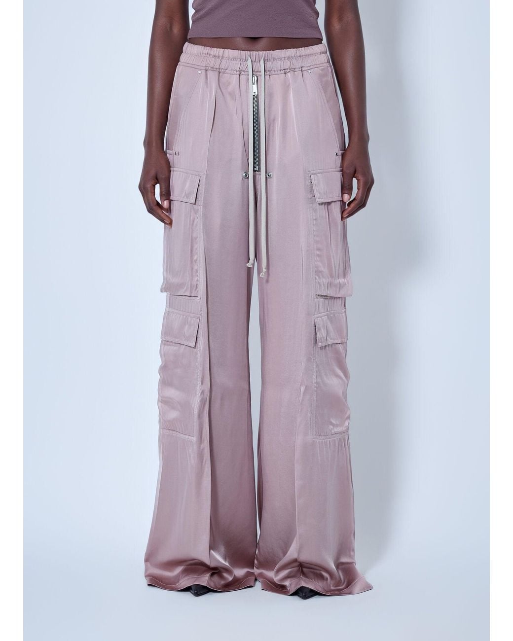 Rick Owens Purple Cargobelas Pants