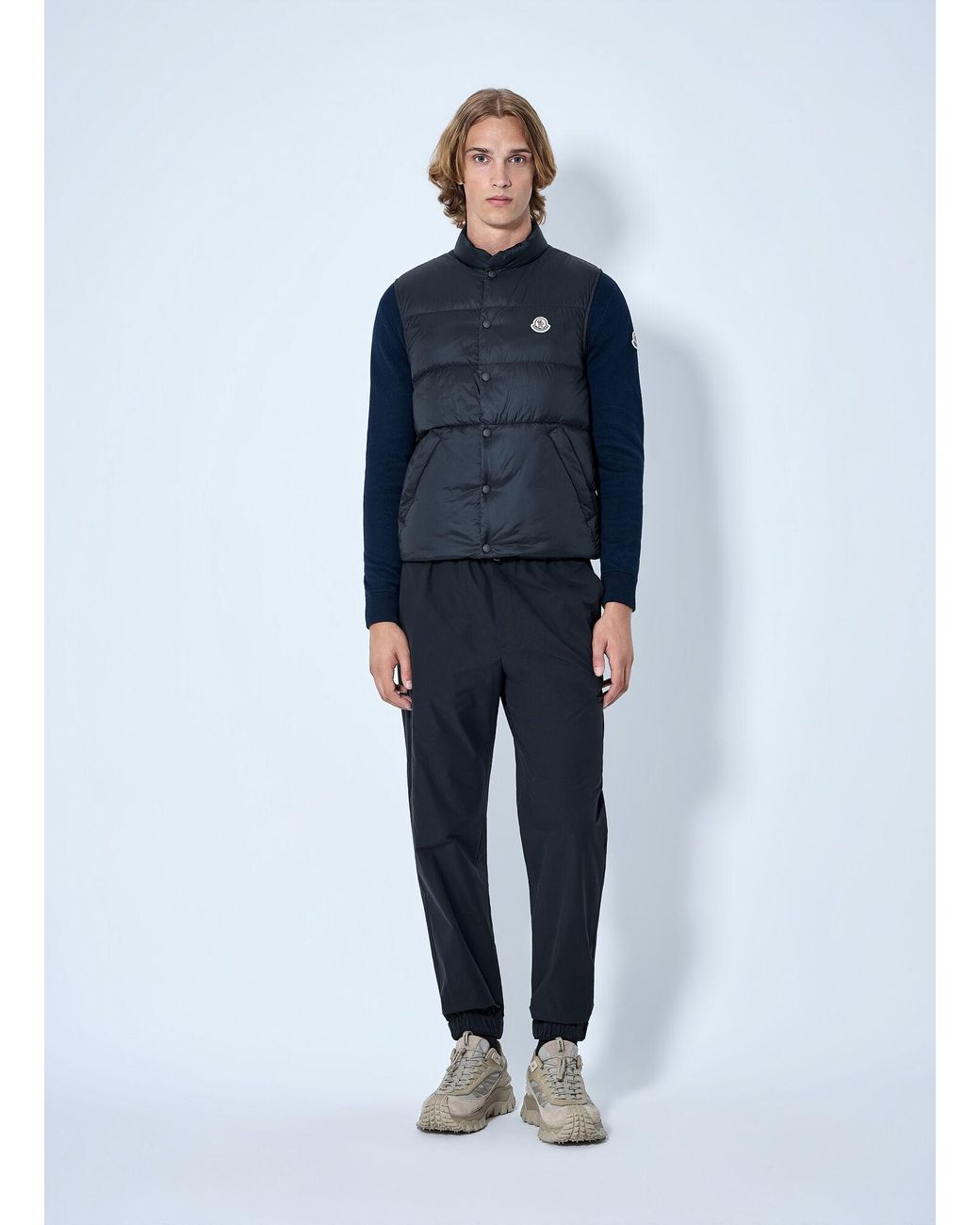 Moncler Blue Tuquerouye Shell Down Vest for men