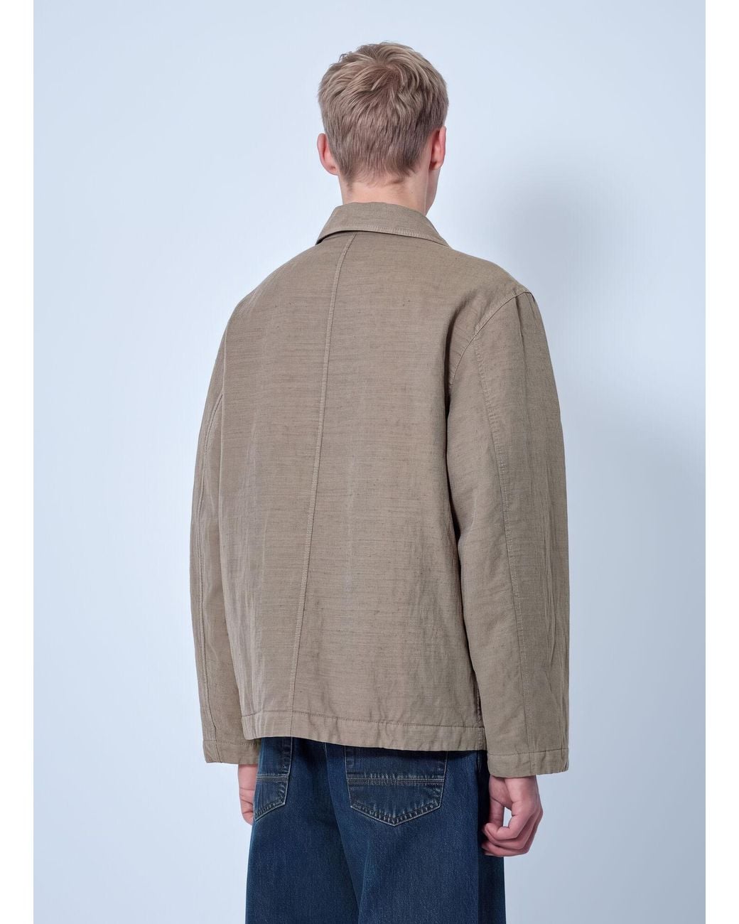 Stone Island Gray Textured Zip Jacket for men