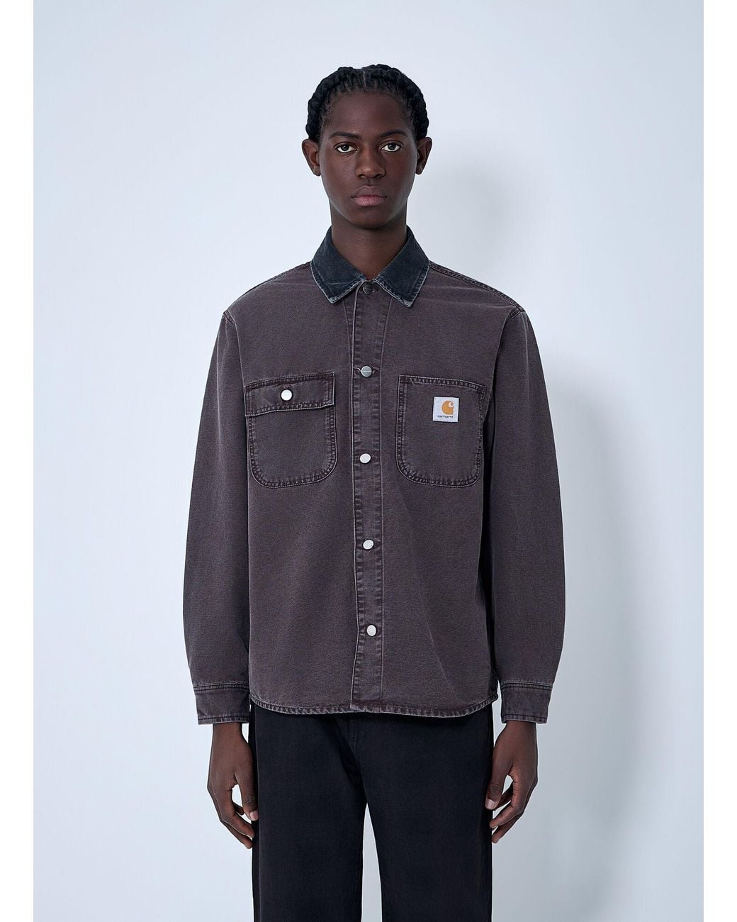 Carhartt Blue Mitch Shirt Jacket for men