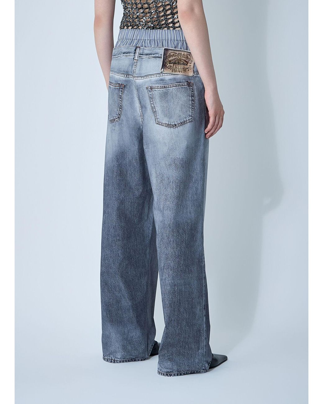 Acne Blue Printed Pants