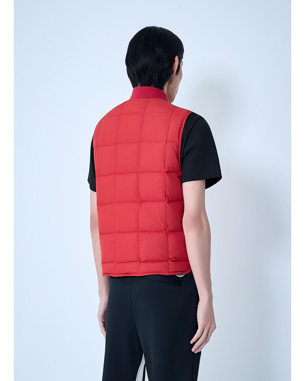 Moncler Red Elberton Padded Vest for men