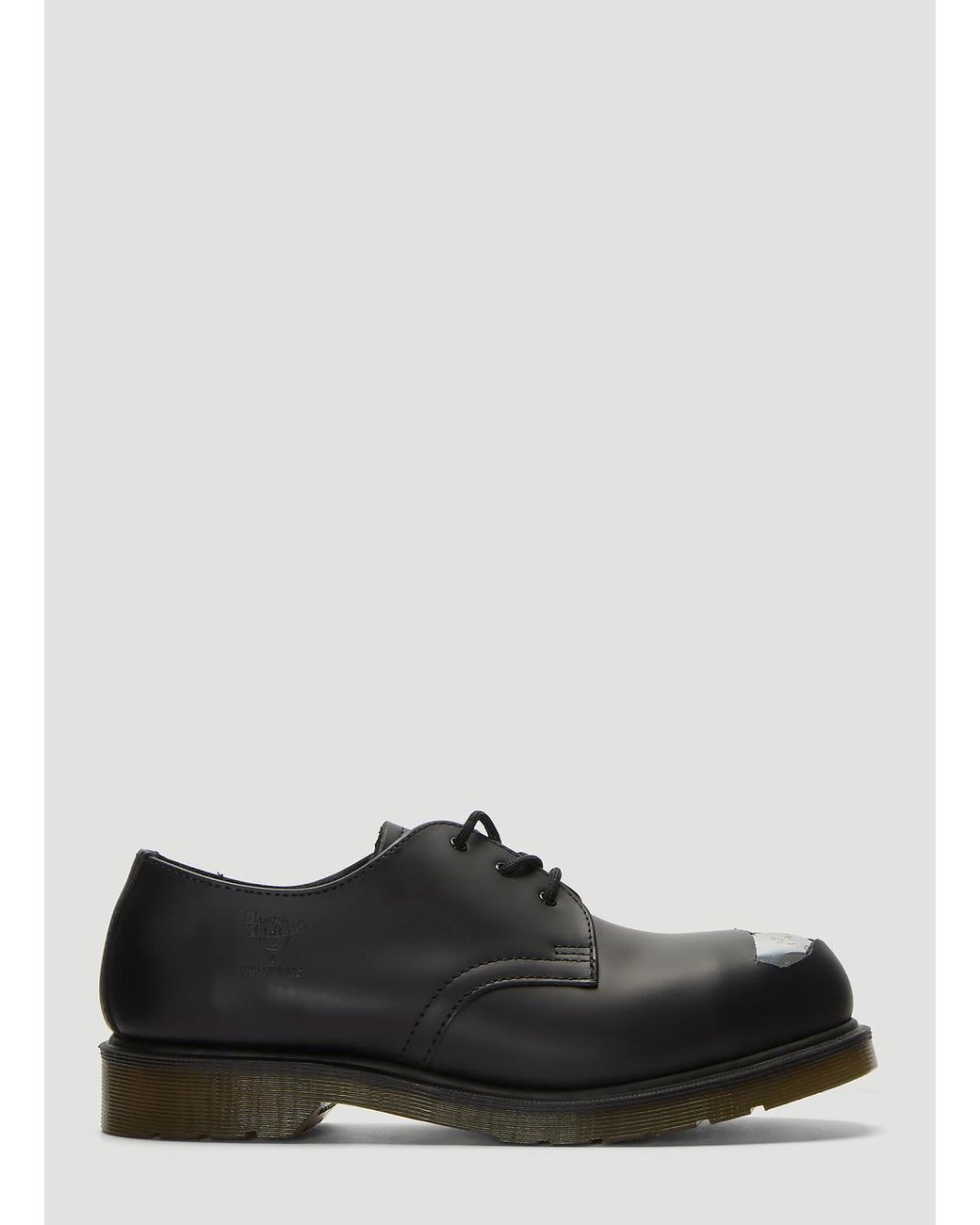 Raf Simons X Dr. Martens Exposed Steel Toe Shoes In Black for Men | Lyst