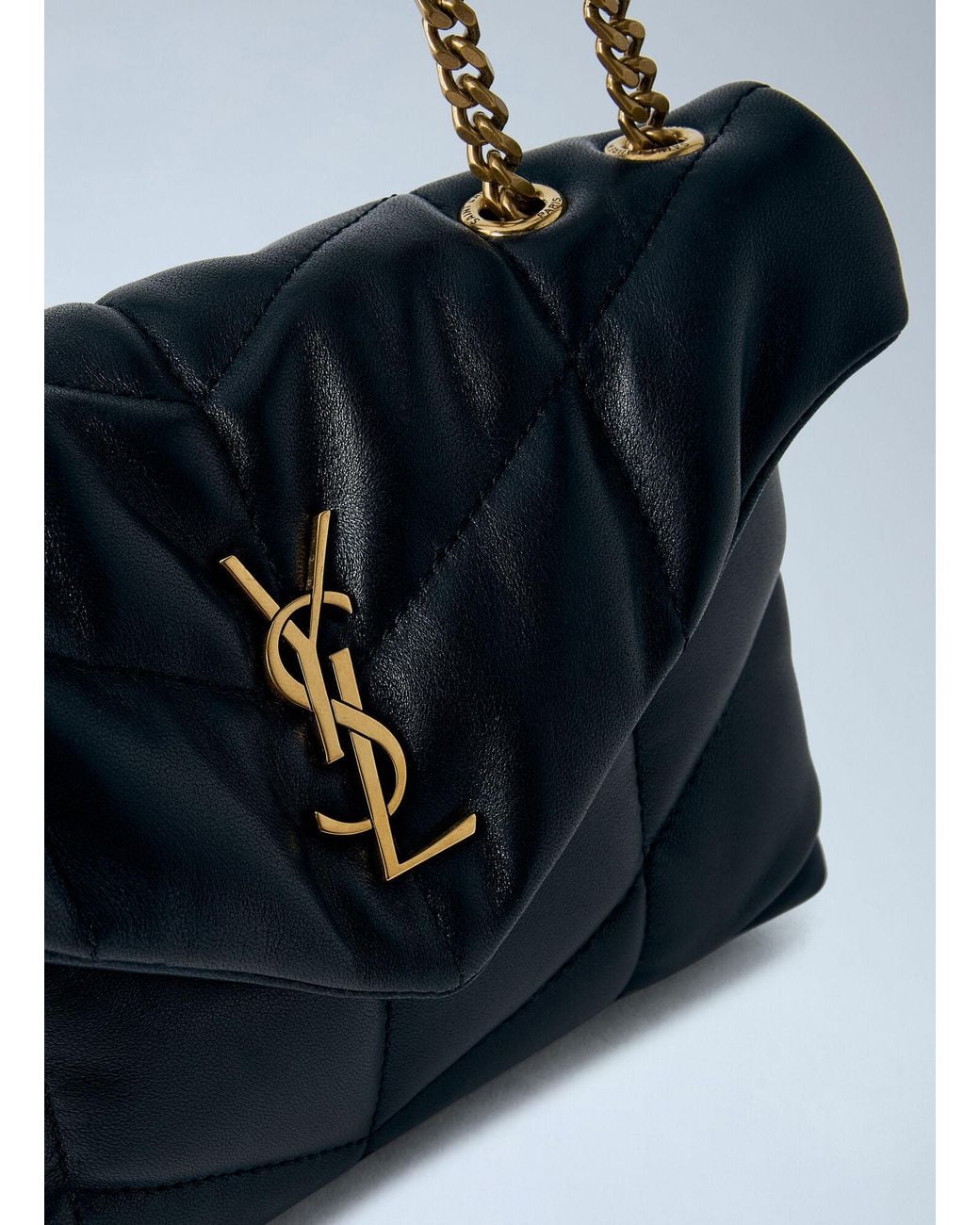 Saint Laurent Blue Toy Puffer Shoulder Bag