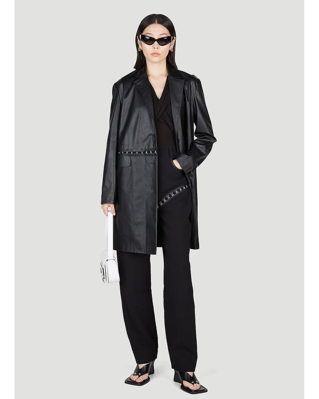 Paris Georgia Blue Faux Leather Jacket
